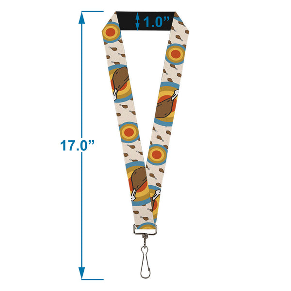 Buckle-Down Lanyard - 1.0" - Drumstick Target