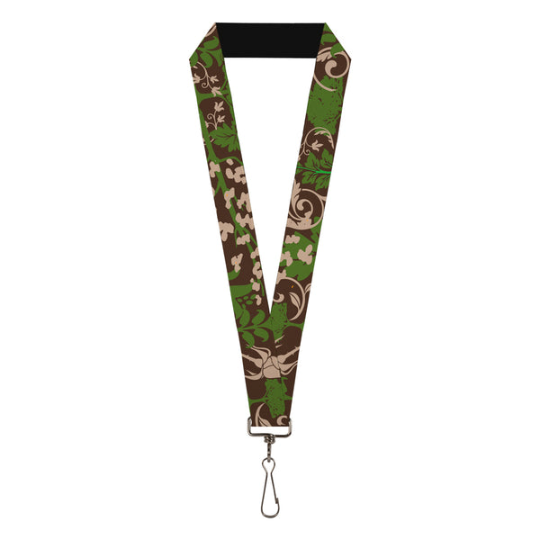 Buckle-Down Lanyard - 1.0" - Earthy Brown Green