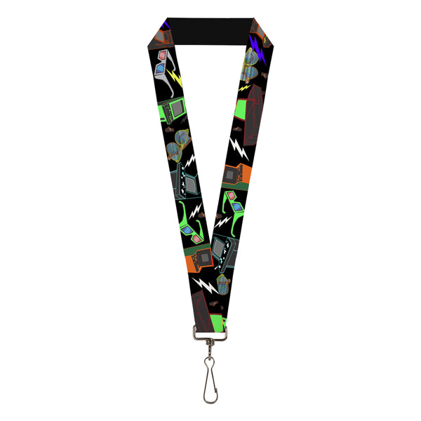 Buckle-Down Lanyard - 1.0" - Eighties Arcade Black