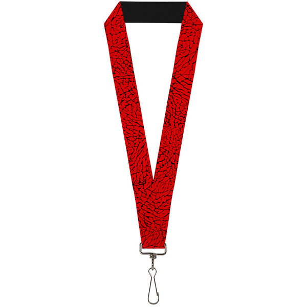 Buckle-Down Lanyard - 1.0" - Elephant Crackle Red