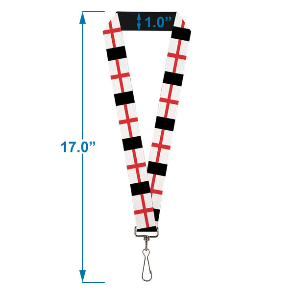 Buckle-Down Lanyard - 1.0" - England Flags