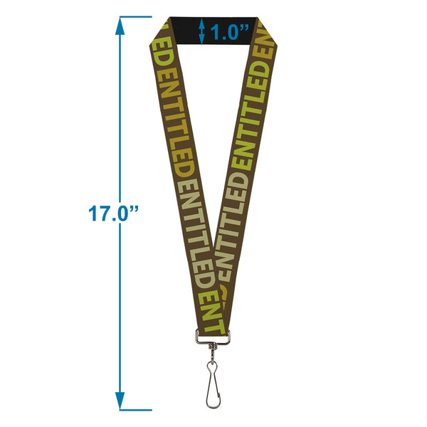 Buckle-Down Lanyard - 1.0" - ENTITLED Tonal Greens