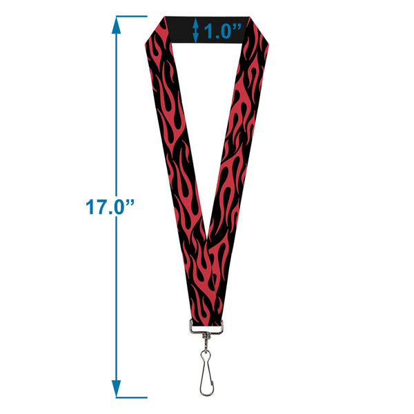 Buckle-Down Lanyard - 1.0" - Flame Red