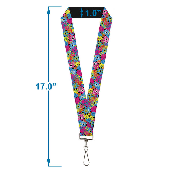 Buckle-Down Lanyard - 1.0" - Flower Blossom