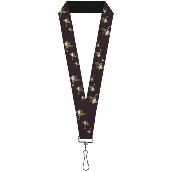 Buckle-Down Lanyard - 1.0" - Flying Mallards Burgundy