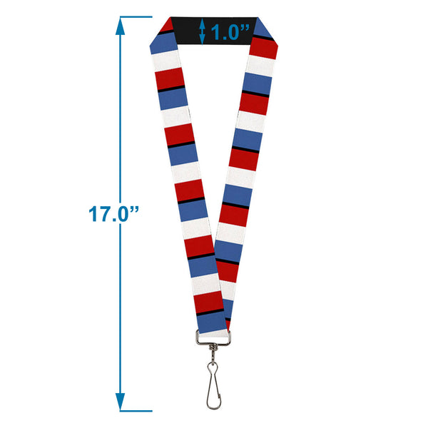 Buckle-Down Lanyard - 1.0" - France Flags
