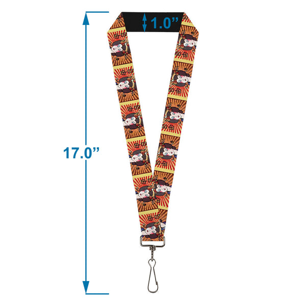 Buckle-Down Lanyard - 1.0" - Geisha Distressed Repeat