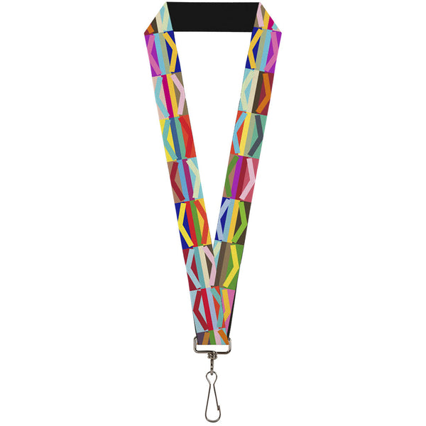 Buckle-Down Lanyard - 1.0" - Geometric10 Multi Color