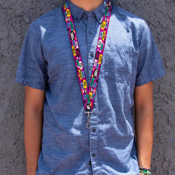 Buckle-Down Lanyard - 1.0" - Girls Rule Bubbles