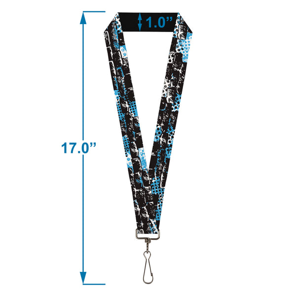 Buckle-Down Lanyard - 1.0" - Grunge Bricks Green