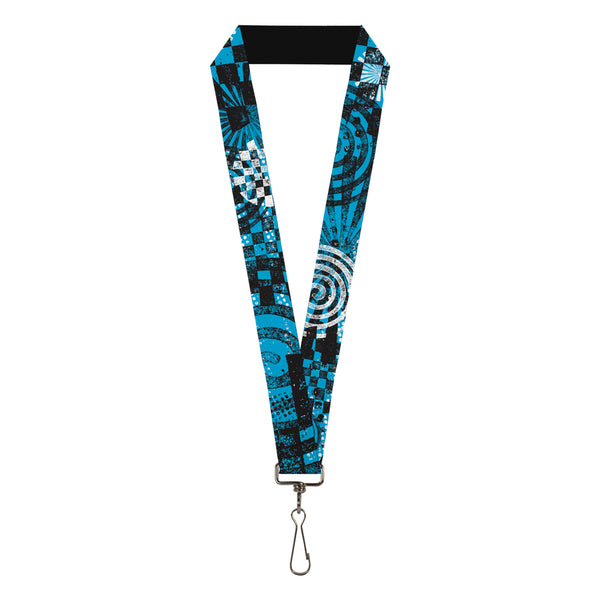 Buckle-Down Lanyard - 1.0" - Grunge Chaos Blue