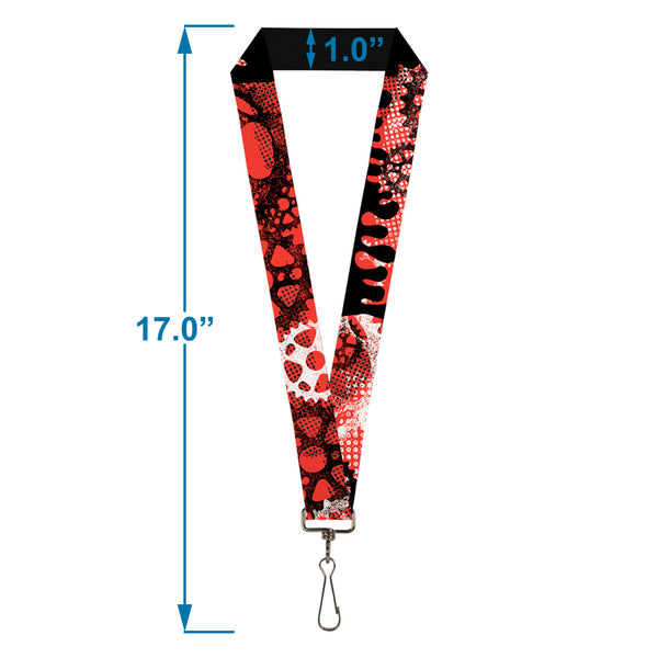 Buckle-Down Lanyard - 1.0" - Grunge Gears Orange