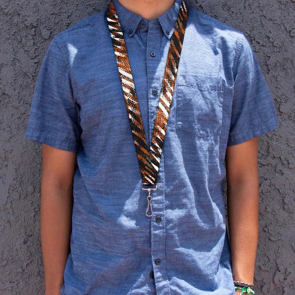 Buckle-Down Lanyard - 1.0" - Grunge Tread Orange