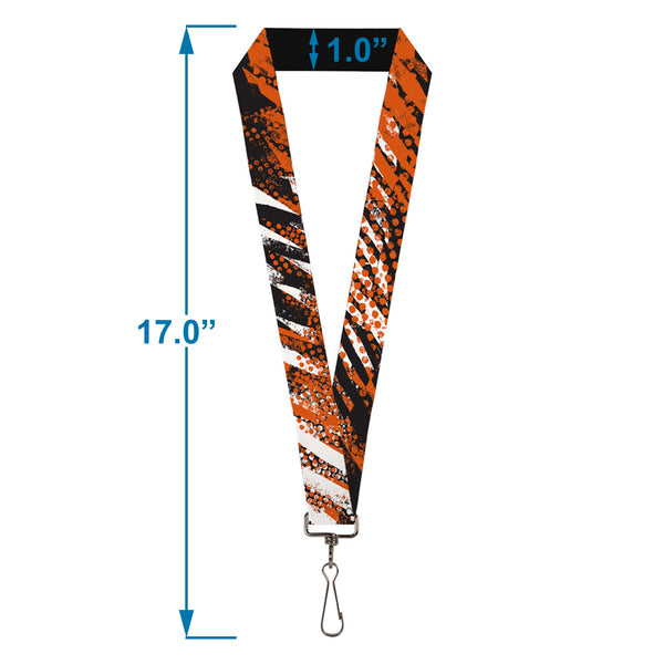 Buckle-Down Lanyard - 1.0" - Grunge Tread Orange