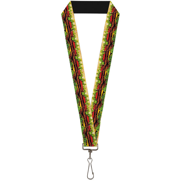 Buckle-Down Lanyard - 1.0" - Hamburger Vivid