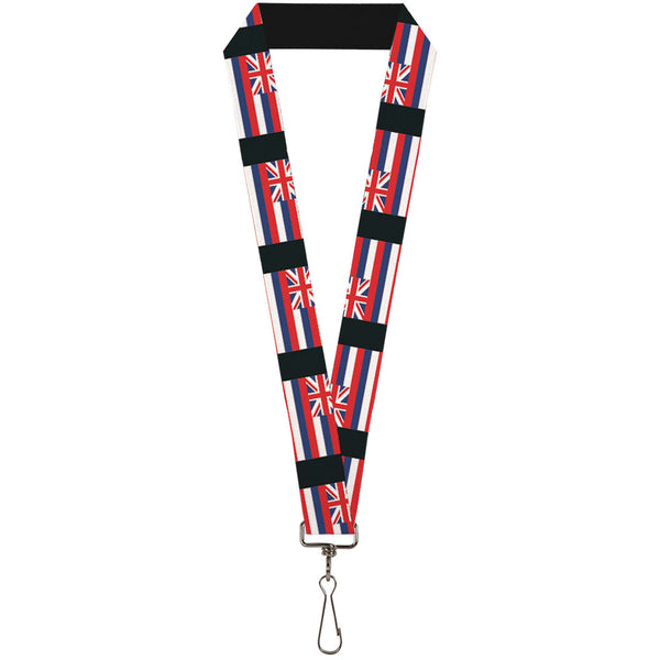 Buckle-Down Lanyard - 1.0" - Hawaii Flags