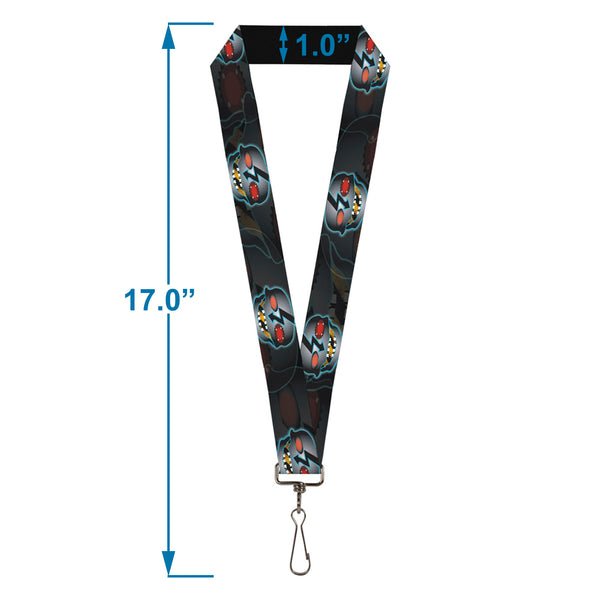 Buckle-Down Lanyard - 1.0" - High Voltage Skull