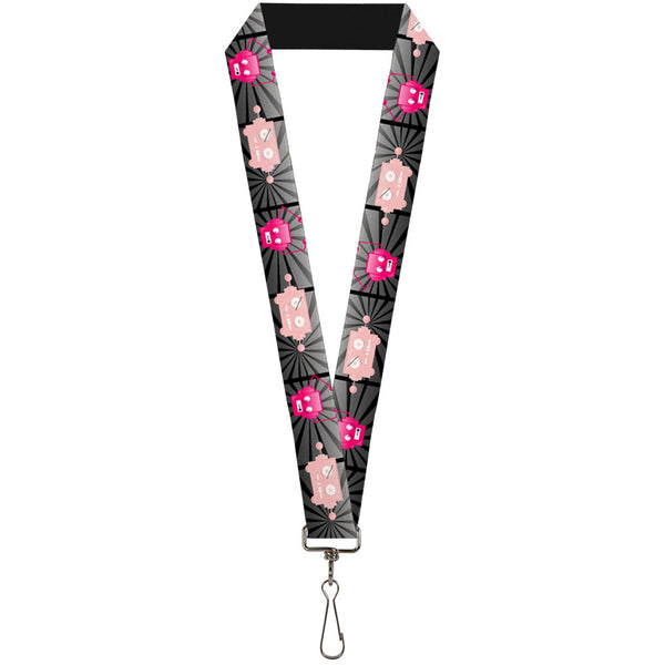 Buckle-Down Lanyard - 1.0" - Hot Beat Bot Pink