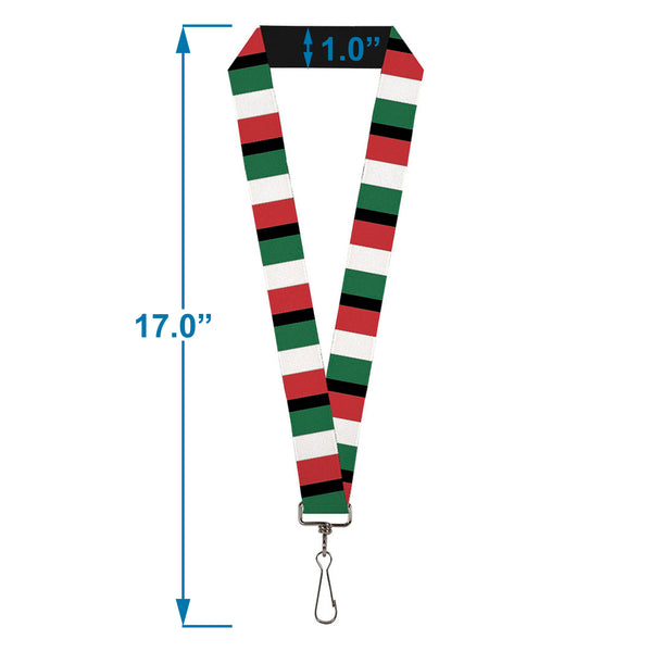 Buckle-Down Lanyard - 1.0" - Italy Flags