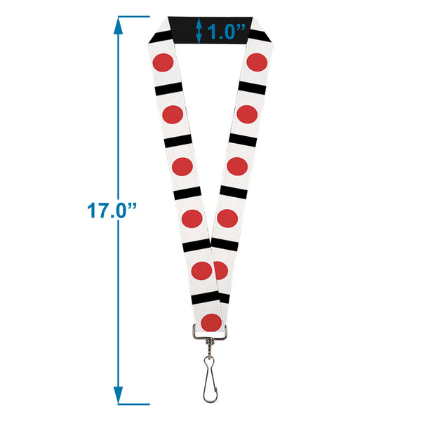 Buckle-Down Lanyard - 1.0" - Japan Flags