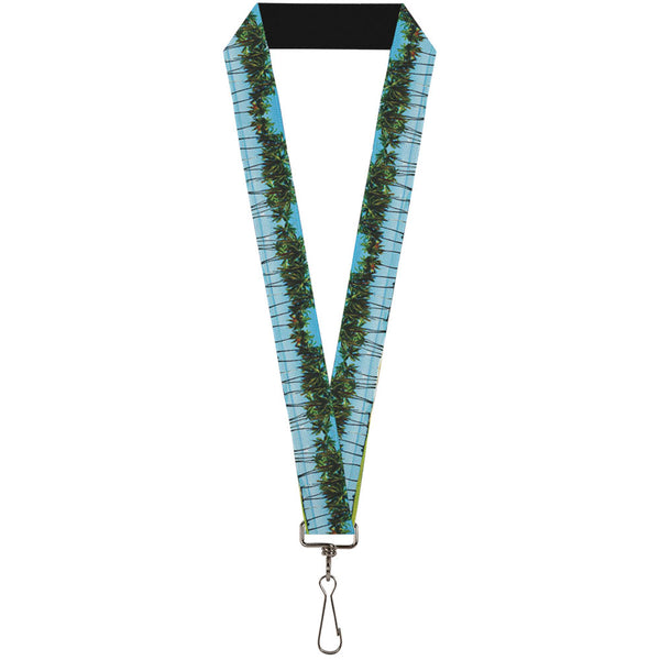 Buckle-Down Lanyard - 1.0" - Landscape Beach Palm Trees