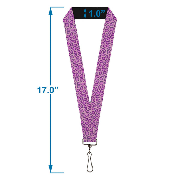 Buckle-Down Lanyard - 1.0" - Leopard Baby Pink