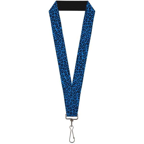 Buckle-Down Lanyard - 1.0" - Leopard Turquoise