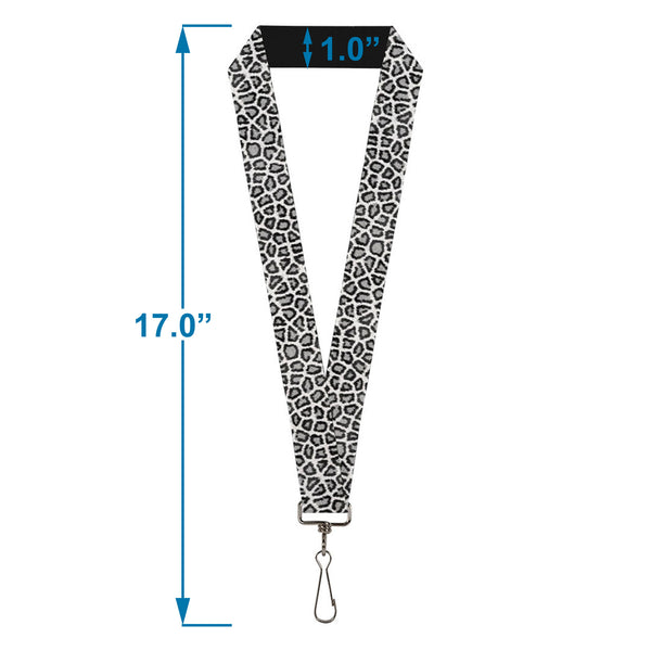 Buckle-Down Lanyard - 1.0" - Leopard White