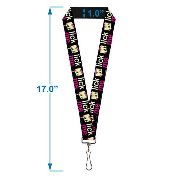 Buckle-Down Lanyard - 1.0" - LICK ME Battery Cartoon