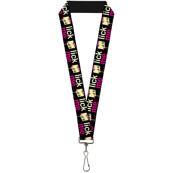 Buckle-Down Lanyard - 1.0" - LICK ME Battery Cartoon