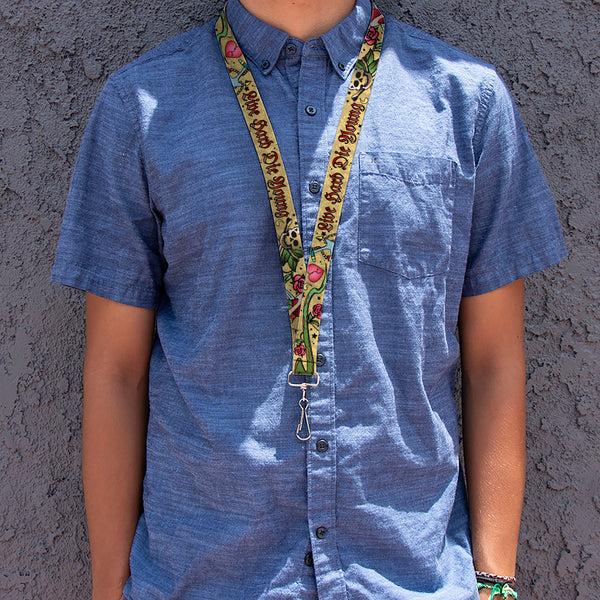 Buckle-Down Lanyard - 1.0" - Live Hard Die Young Tan