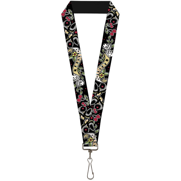 Buckle-Down Lanyard - 1.0" - Lucky Black