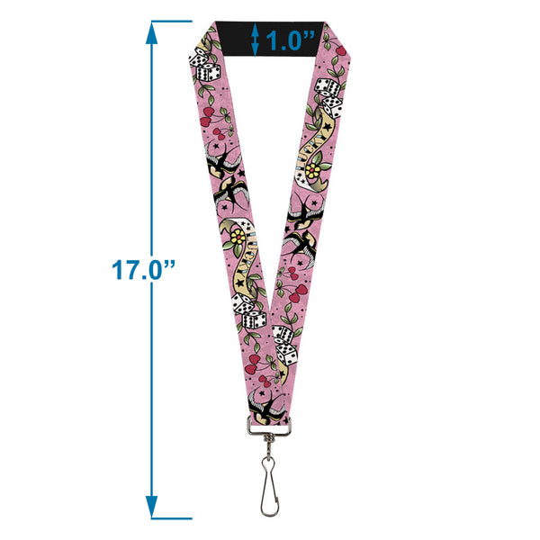 Buckle-Down Lanyard - 1.0" - Lucky Pink
