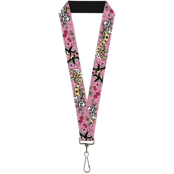 Buckle-Down Lanyard - 1.0" - Lucky Pink