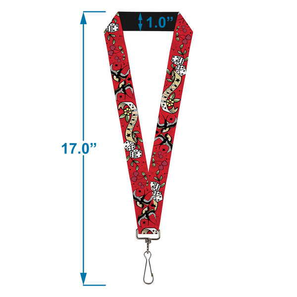Buckle-Down Lanyard - 1.0" - Lucky Red