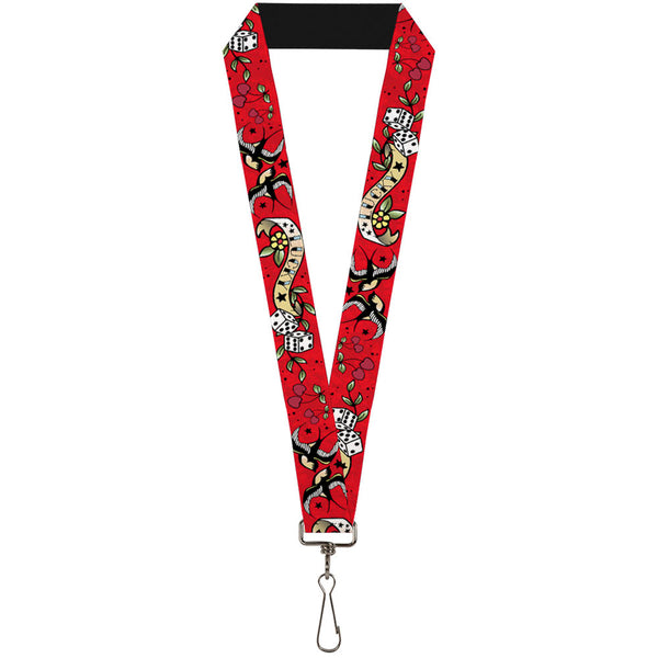 Buckle-Down Lanyard - 1.0" - Lucky Red