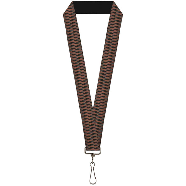 Buckle-Down Lanyard - 1.0" - Mesh Black Brown