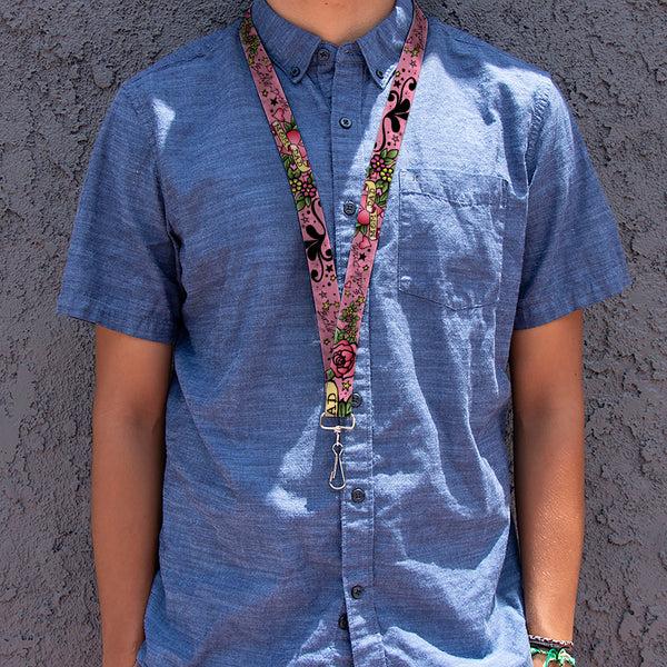 Buckle-Down Lanyard - 1.0" - Mom & Dad Pink