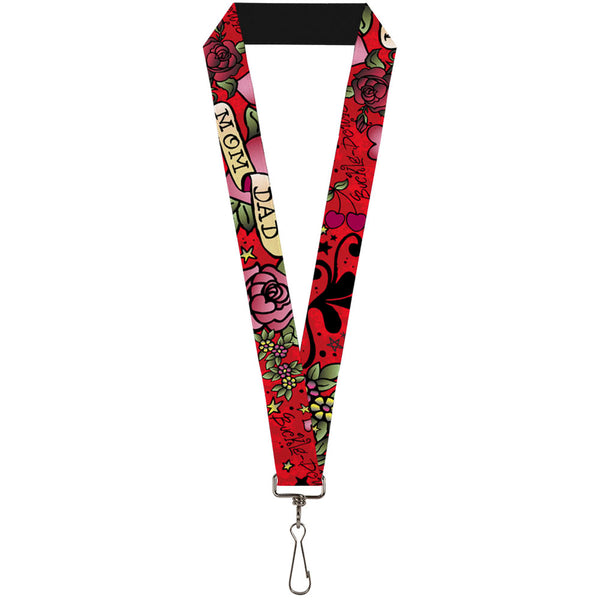 Buckle-Down Lanyard - 1.0" - Mom & Dad Red
