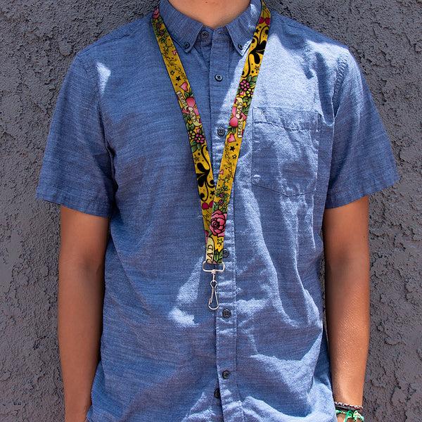 Buckle-Down Lanyard - 1.0" - Mom & Dad Yellow