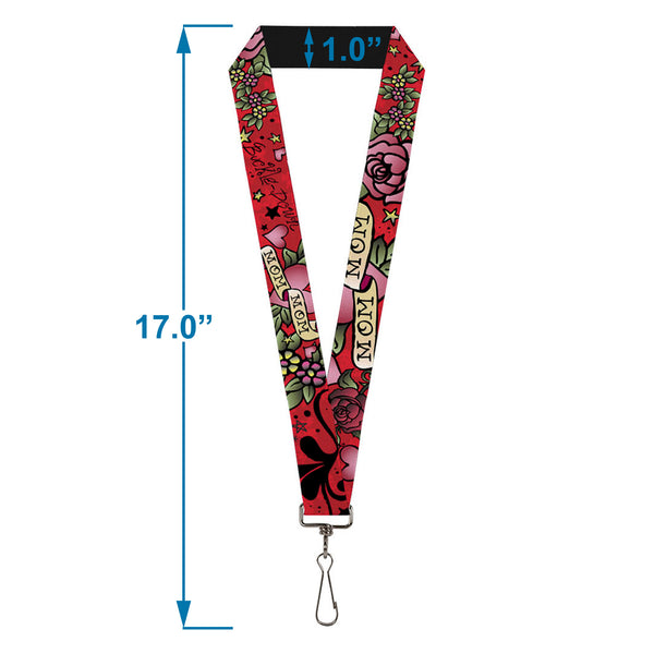 Buckle-Down Lanyard - 1.0" - Mom & Mom Red