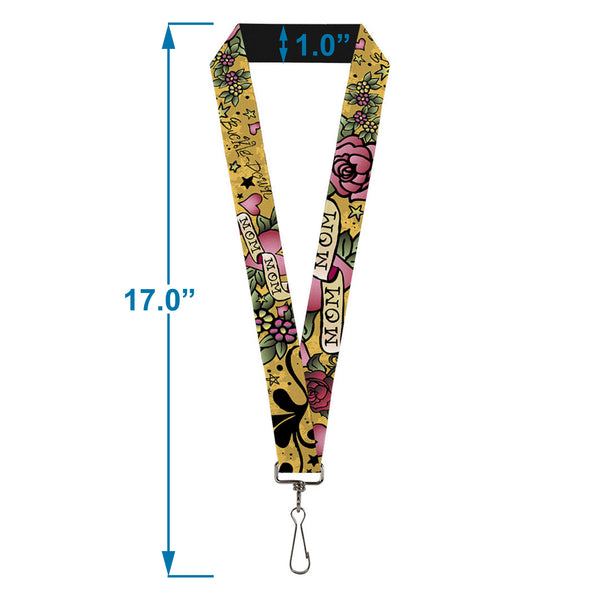 Buckle-Down Lanyard - 1.0" - Mom & Mom Yellow