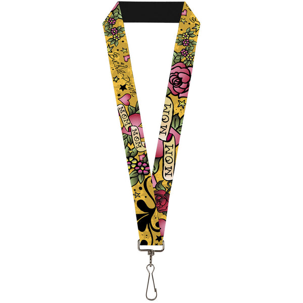 Buckle-Down Lanyard - 1.0" - Mom & Mom Yellow