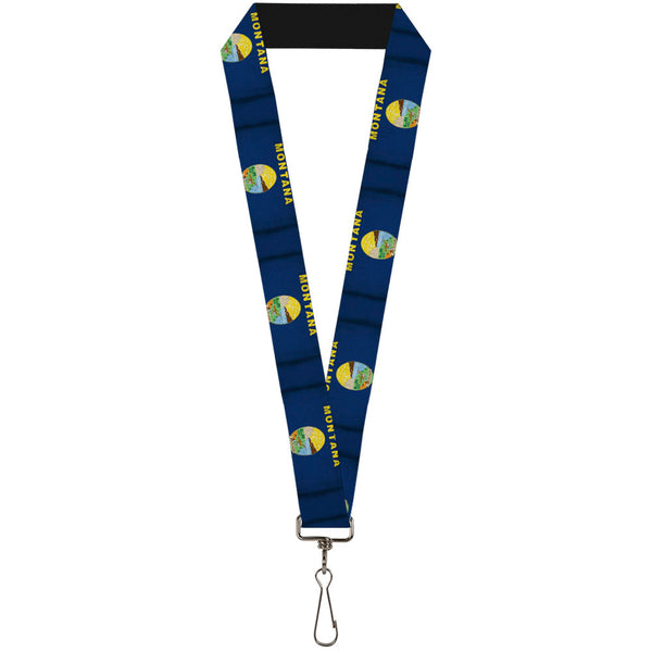 Buckle-Down Lanyard - 1.0" - Montana Flags