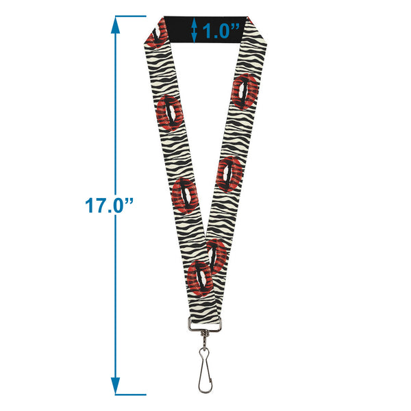 Buckle-Down Lanyard - 1.0" - Mouth Zebra
