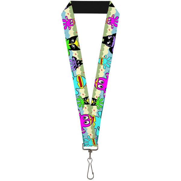 Buckle-Down Lanyard - 1.0" - Octopus Superhero Cartoon