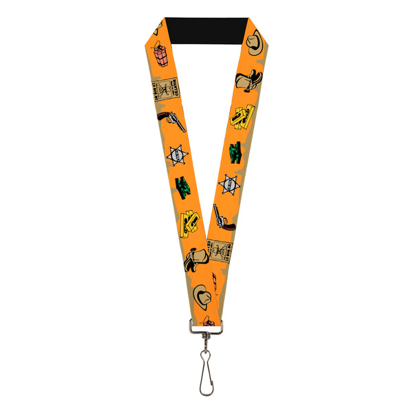 Buckle-Down Lanyard - 1.0" - Old Western Multi Color