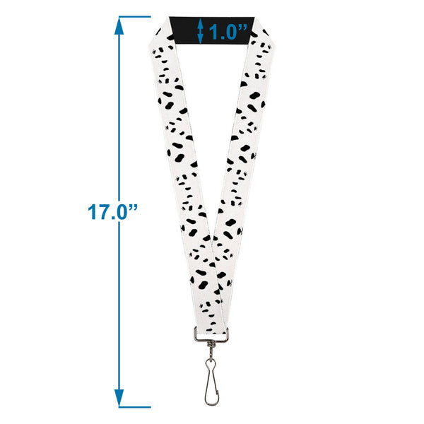 Buckle-Down Lanyard - 1.0" - Panda Bear Spots
