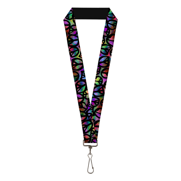 Buckle-Down Lanyard - 1.0" - Peace Psychedelic