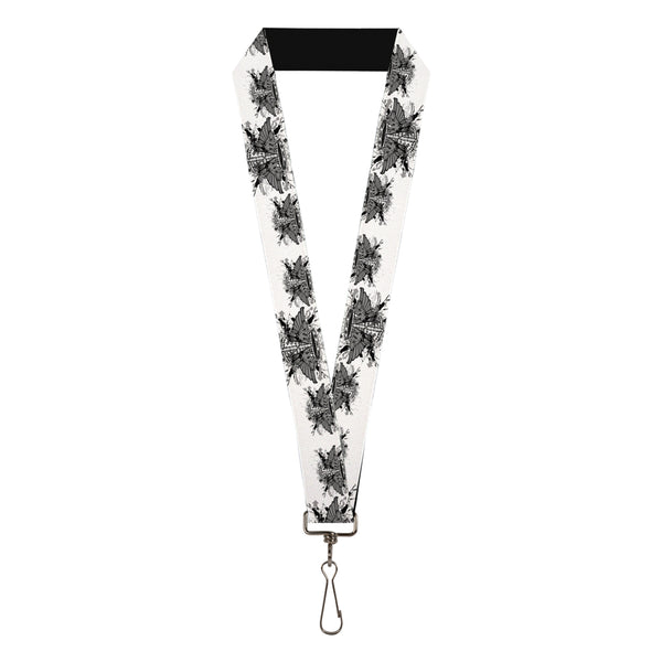 Buckle-Down Lanyard - 1.0" - Phoenix Shield White